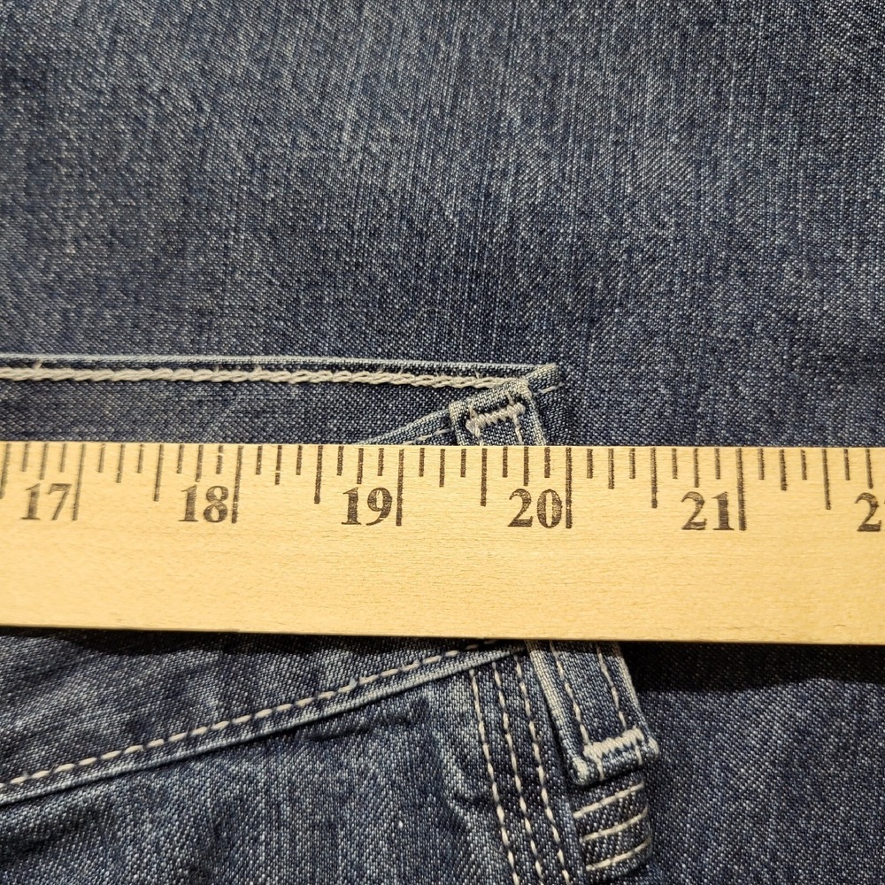 Old Navy Painter Jeans Mens 39x30 Loose Blue Straight Fit Baggy Denim Y2K 90s - Picture 5 of 13